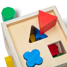Load image into Gallery viewer, Melissa &amp; Doug Shape Sorting Cube - Classic Wooden Toy With 12 Shapes - Kids Shape Sorter Toys For Toddlers Ages 2+ Puz
