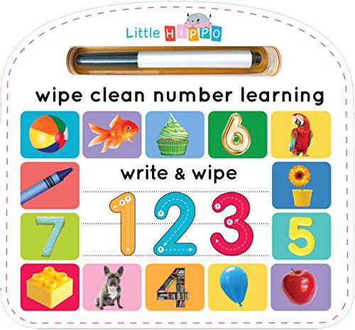 Write & Wipe 123 - Children's Novelty Learning Board Book - Wipe Clean - Educational - Numbers and Counting BKS