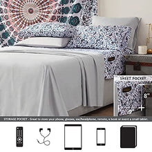 Load image into Gallery viewer, Comfort Spaces 14 Piece Bed in A Bag Comforter Set Include Sheets with 2 Side Pockets - All Season Cozy Bedding and Bedroom Organizer, College Dorm Room Essentials, Twin/Twin XL, Henry, Teal BTC
