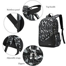 Load image into Gallery viewer, bunie School Backpack for Boys Large Bookbag Boys Backpacks Elementary Middle High School Bags Kids Cool Back Pack Children 7 8 9 10 11 12 13 14 15 16 Years Old (Black) BTS
