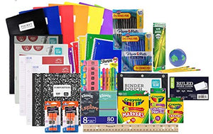 Mega Back to School Supply Kit Bundle - Over 90+ Items for All Grades - Wide Ruled BTS