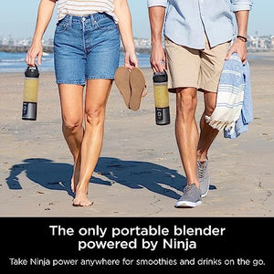 Ninja BC151BK Blast Portable Blender, Cordless, 18oz. Vessel, Personal Blender for Shakes & Smoothies, BPA Free, Leakproof-Lid & Sip Spout, USB-C Rechargeable, Dishwasher Safe Parts, Black JUC