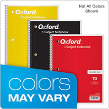 Load image into Gallery viewer, Oxford Spiral Notebook 6 Pack, 1 Subject, College Ruled Paper, 8 x 10-1/2 Inch, Color Assortment Design May Vary (65007) BTC
