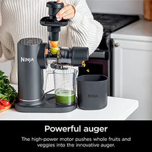 Load image into Gallery viewer, Ninja JC151 NeverClog Cold Press Juicer, Powerful Slow Juicer with Total Pulp Control, Countertop, Electric, 2 Pulp Functions, Dishwasher Safe, 2nd Generation, Charcoal JUC
