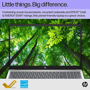 HP 15.6 inch Laptop PC, Processor: 13th Generation Intel® Core™ i7, Graphics: Intel® Iris® Xe Graphicsc, 16 GB DDR4-3200 MHz RAM, 512GB SSD (Silver, 15-fd0099nr)