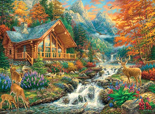 Buffalo Games - Alpine Serenity - 1000 Piece Jigsaw Puzzle with Hidden Images Puz